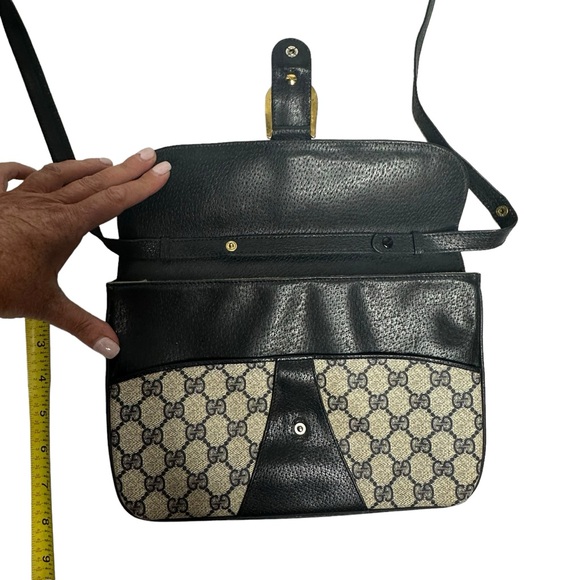 FINAL PRICE Late 70’s/early 80’s Gucci GG Monogram CanvasLeather Convertible Bag - Picture 6 of 15